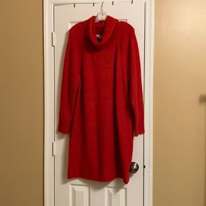 Turtleneck sweater dress